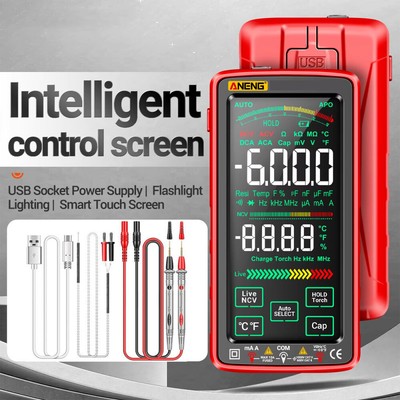 Digital Multimeter Messgerät 6000 Counts LCD AC / DC Voltmeter Strommessgerät DE