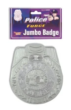 Novelty Jumbo Police Force Badge Costume Accessory