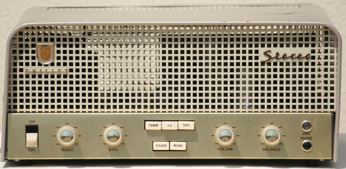 Vintage Philips Stereo tube amplifier AG9014 valve 1958 Hi-Fi