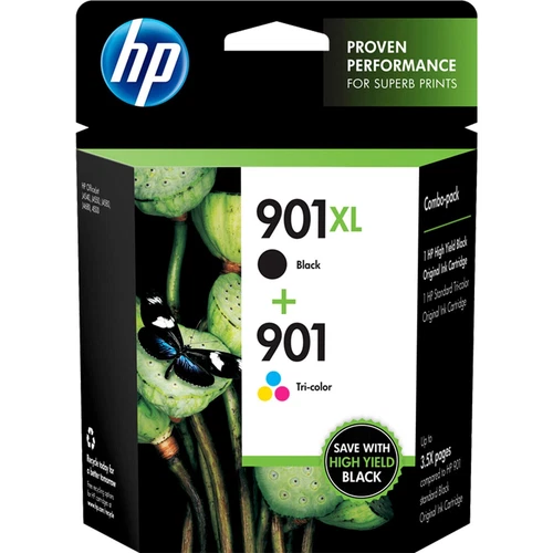 hp 901 MULTIPACK ORIGINALE nero xl piu colore