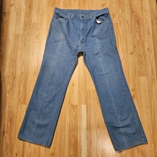 Vintage 1984 Levi's 547 Skosh More Room Jeans Men's 36x30 Made in USA Orange Tab