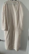 Boohoo Long White Maxi Jumper Dress Full Sleeve Size M/L