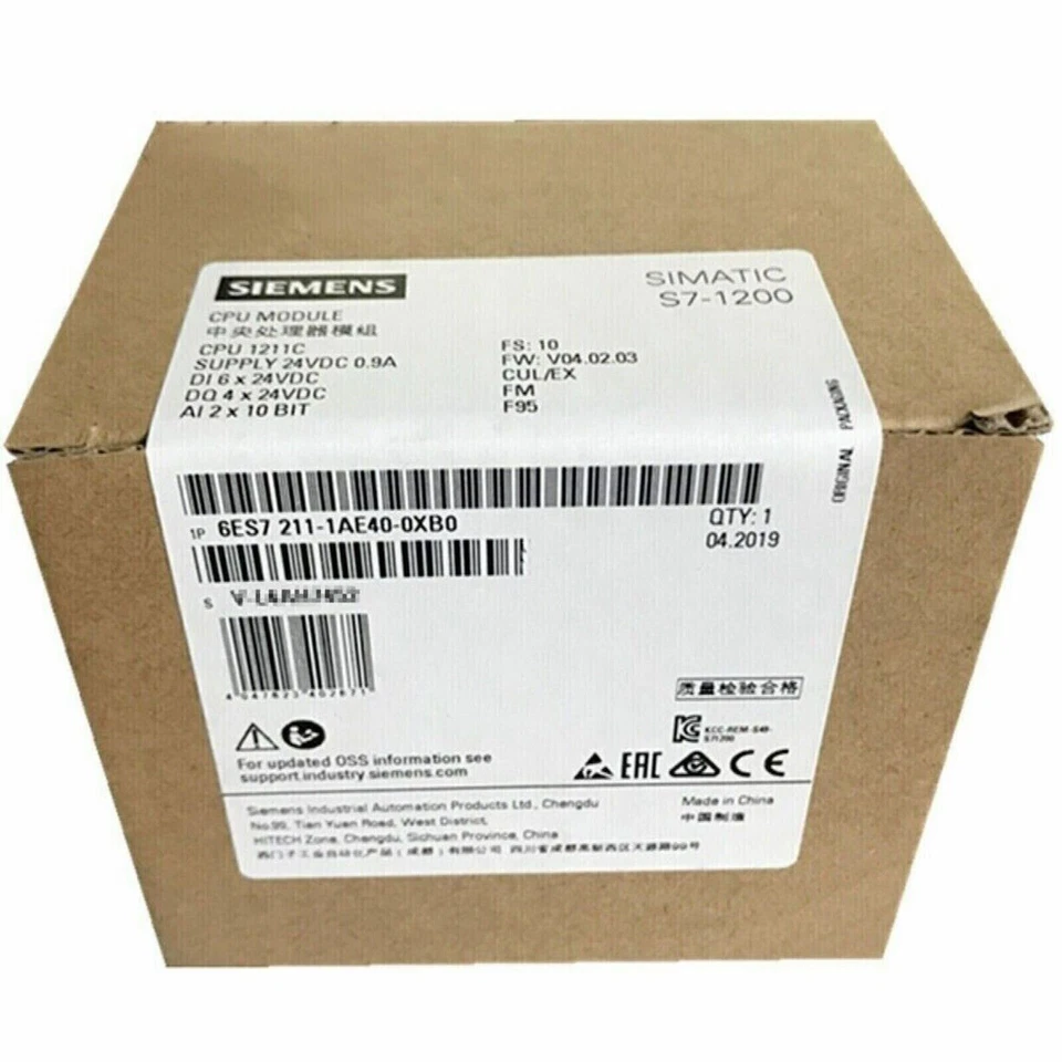 Novo Siemens 6ES7 211-1AE40-0XB0 SIMATIC S7-1200 CPU 1211C 6ES7211-1AE40-0XB0 - Imagem 2 de 4