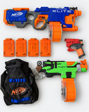 Nerf Set HyperFire Elite SlingFire 2 Trommeln...