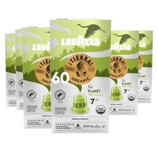 Lavazza ¡Tierra! for Planet Aluminum Capsules Compatible 60 Count (Pack of 1) 