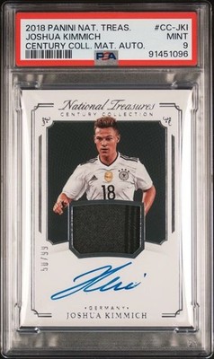 2018 Panini National Treasures Joshua Kimich /99 On Card Autograph PSA 9 Mint