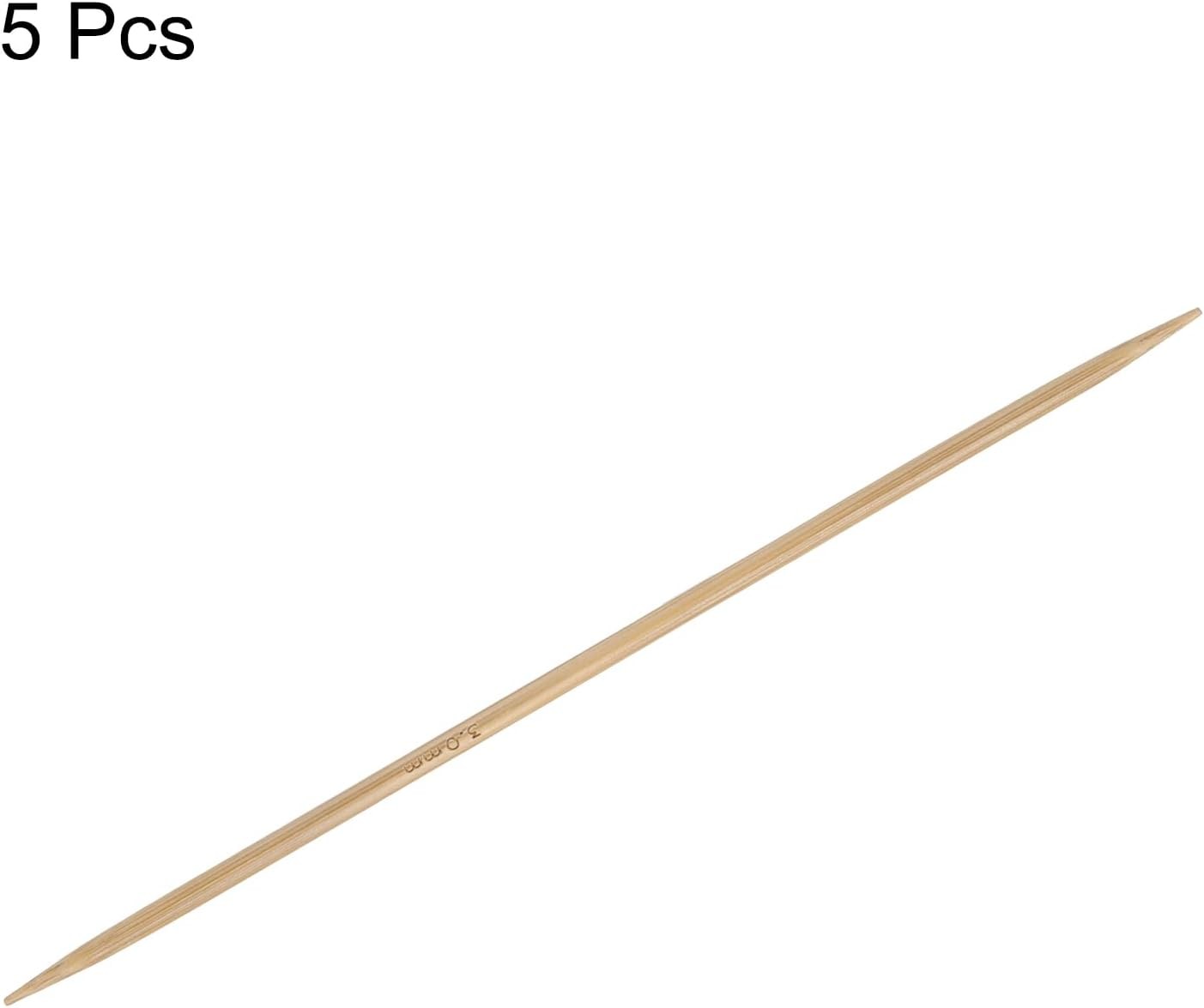 HARFINGTON 5Pcs Bamboo Knitting Needles Double Pointed Size US 2.5(3mm) 