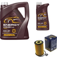SCT Inspektionspaket 6L Mannol Energy 5W-30 FüR VW Touran 2.0 TDI 16V Passat