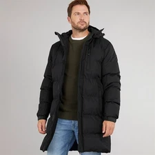Trespass  Belvoir Long Padded Hooded Waterproof Jacket Parka Coat RRP  £109.99