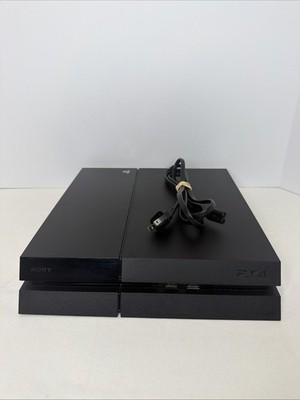 Sony PlayStation 4 PS4 500GB Console CUH-1115A Black w/ Power Cord TESTED - READ