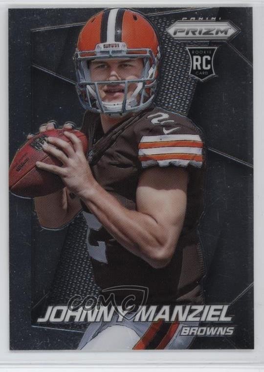 2014 Panini Prizm Johnny Manziel (Ball in Both Hands Looking Forward) #287 0ju0