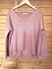 Mohair Mischung Naïs Dusty Rose Rosa - V-Aus...