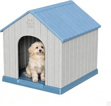 Dog House Outdoor Indoor for Small Dogs Plastic Pet Shelter