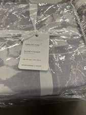 Pottery Barn Shadow Floral Percale Duvet Cover New w tag