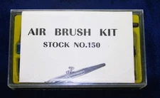 Air Brush Kit Stock No. 1500 in a Black Plastic Case with Instructions