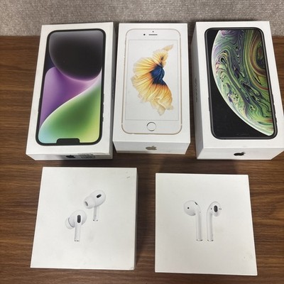 Apple Box Only Mix Lot of 5 Empty Boxes Apple iPhone, Air Pods, Air Pods Pro