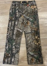Realtree Youth 16 Camo Hunting Pants Outdoor Realtree Hardwoods Cotton Cargo