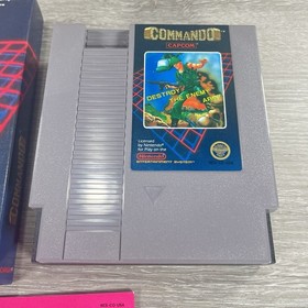 Commando 5-Screw (Nintendo NES, 1986) Complete Hang Tag Rare w/ Protector