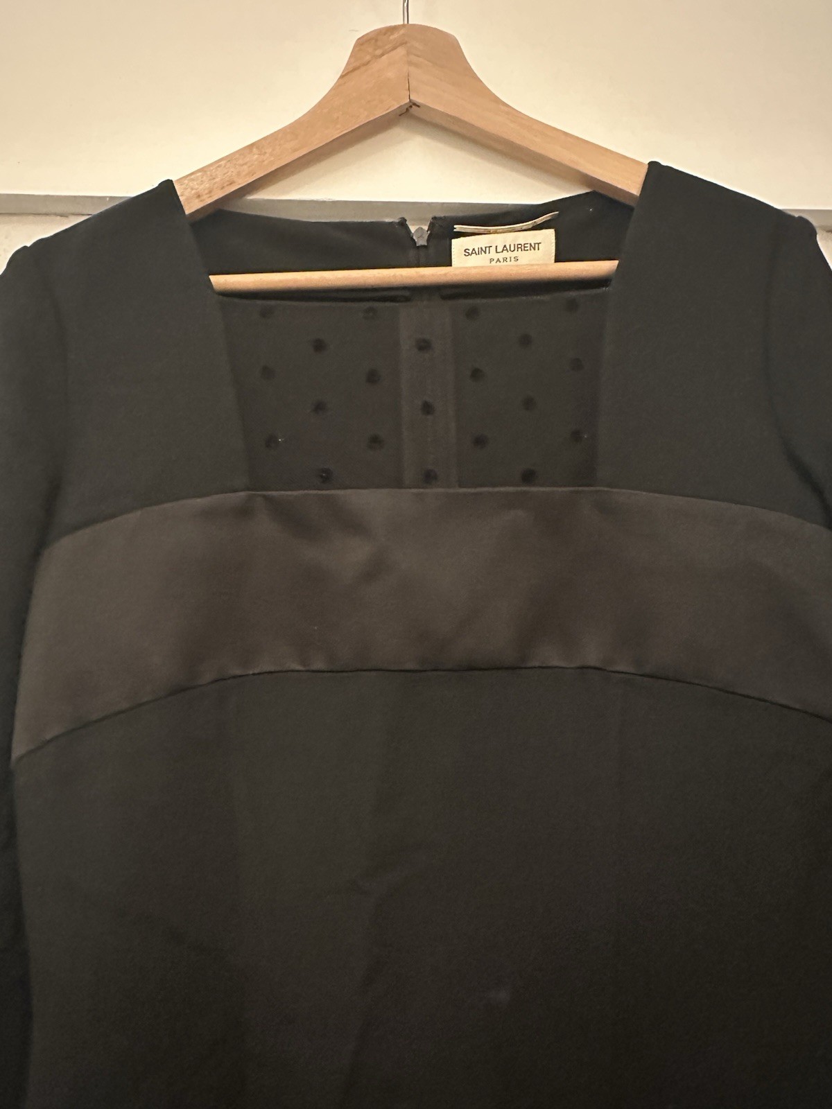 Vintage Black Saint Laurent Shift Dress thumbnail 2