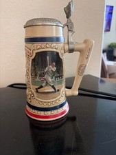 1993 Bradford Museum Babe Ruth The Called Shot Lidded Beer Stein #4229 Baseball