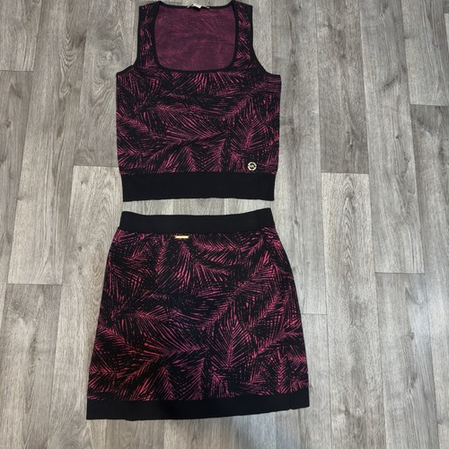 Michael Kors Damen 2-teiliges Set Rock Tank Palm Electric Pink Gr. M
