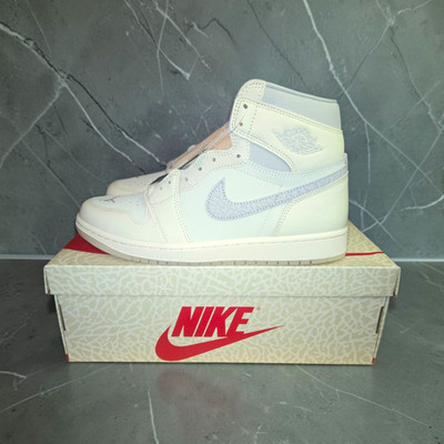 Nike Air Jordan 1 Men s High Top Lace-Up Sneakers Sail University Red US 10.5