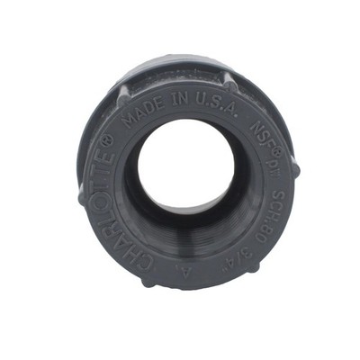 Charlotte Pipe PVC 08101 1200 Sch 80 PVC Adapter 3/4 Slip x 3/4 FPT Dia. in.
