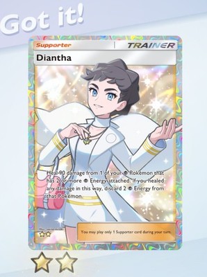 pokemon tcg pocket trainer cards Pokemon TCG Pocket - Diantha - 2⭐ Trainer Card - English - Fast Delivery