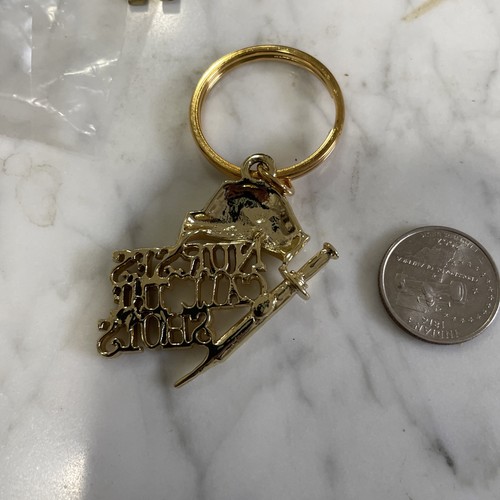 VTG New Gold Plated Nurses Call The Shots Key Ring - Picture 2 of 3