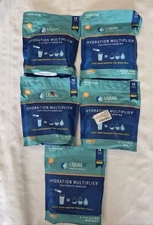 5) Liquid IV Hydration Multiplier Electrolyte Seaberry  - 80 Total NEW SEALED