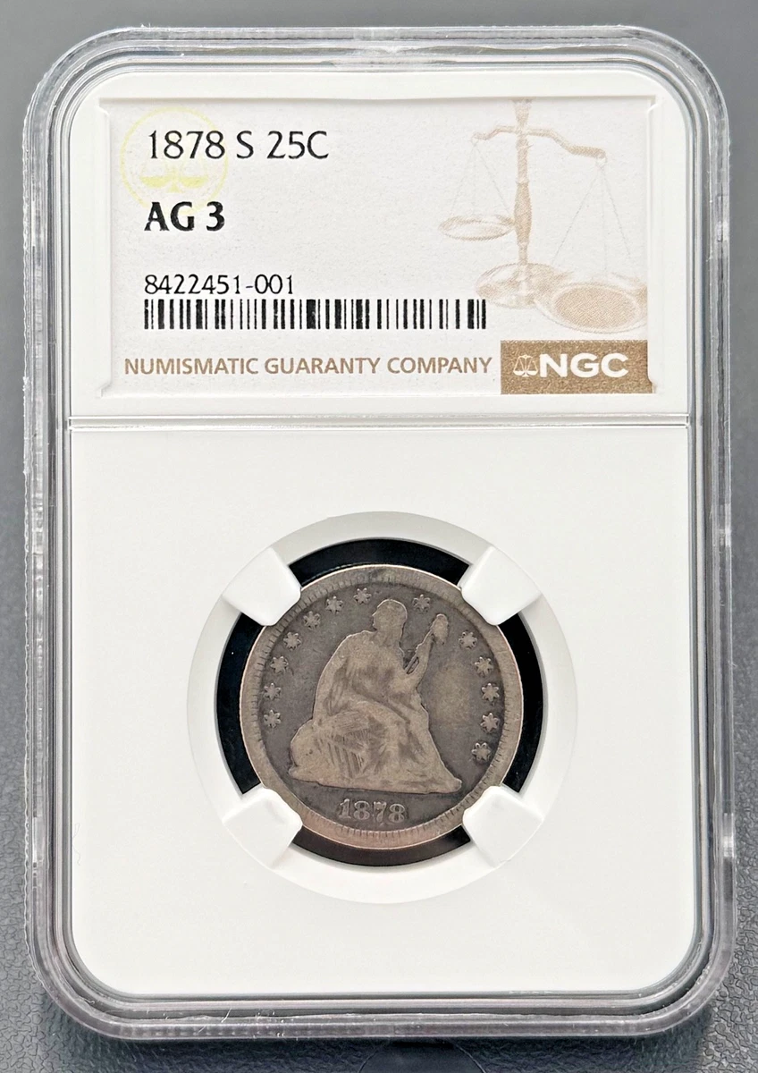 1878 Year Seated Liberty US Quarters (1838-1891) for sale | eBay