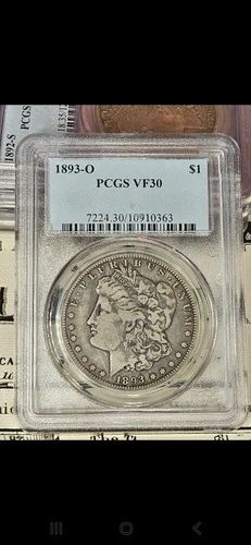 "RARE" 1893 O Morgan Silver Dollar $1 "Rare PCGS Certified VF30"