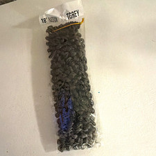 18 in Gray Curly Hair Extension for Weaving, Unisex Curly Texture Style
