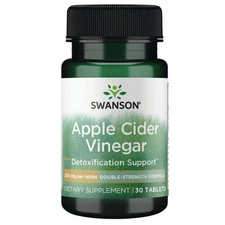 Swanson Double-Strength Apple Cider Vinegar 200 mg 30 Tablets