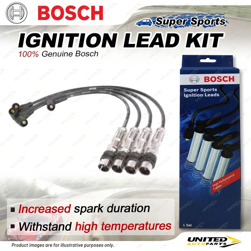 Bosch Ignition Leads for Volkswagen Caddy III Golf VI 5K1 Polo V 6R1 6C1 1.2 TSI - image 2 of 2