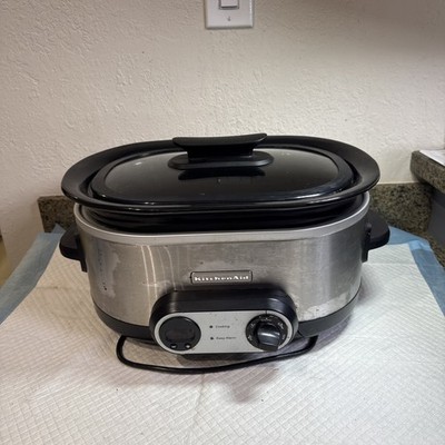 KitchenAid Slow Cooker Model KSC700SSO Crock Pot Stainless Steel - Working!