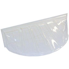 Window Well Cover Plastic Heavy-Duty Clear 19x15 in Basement Protector Durable