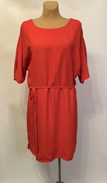 Women Boden Dress Red Viscose 44