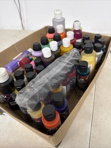 Huge Lot Of (45) Createx Wicked Colors & Mural Paint 2oz. water-based paint