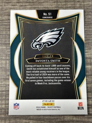 2024 Panini Select - DeVonta Smith ( Eagles ) Black & Red Shock