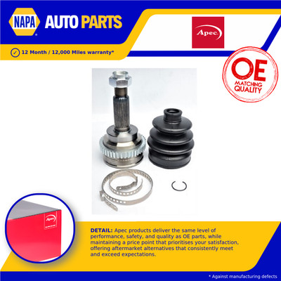 CV Joint fits MAZDA DEMIO DW 1.5 Front Outer 00 to 03 B5E C.V. Driveshaft Apec