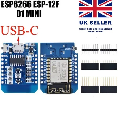 WeMos D1 Mini TYPE-C USB ESP8266 ESP-12F CH340G V2 Module WiFi Development Board