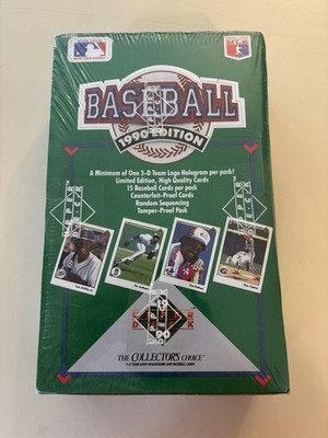 1990 UPPER DECK BASEBALL LOW SERIES FACTORY SEALED WAX BOX, GRIFFEY JR, SOSA