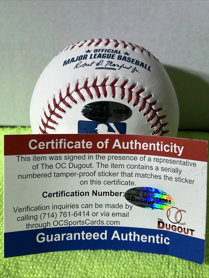 Carlos Perez Autographed Baseball Mlb Debut 5-5-15 Walk Off HR Inscription - Image 3 of 3