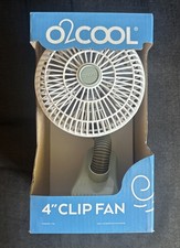 O2COOL 4 Inch Clip On Stroller Fan AA Battery Operated