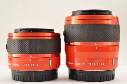 Rare! [Top Mint+] Nikon 1 J2 Orange Digital Camera W zoom Lens Kit US OR Stock image 17