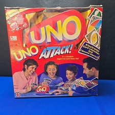 Vintage Mattel Uno Attack Electronic Strategy Card Game 2003 NEW OPEN BOX