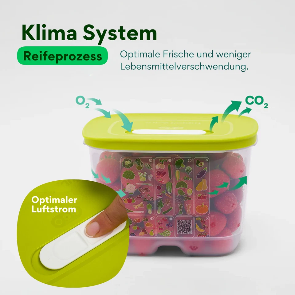 Tupperware Klima Oase div Gr 375ml 800ml 1,8L 4,4L 9,9L Gemüse Prima Kühlschrank - Bild 3 von 4