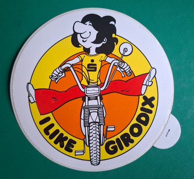 Aufkleber ''Sparkasse - GIRODIX'', 80er Jahre, 12 cm Durchmesser