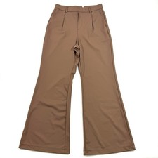 New Halara Flex  DayStretch High Waist Straight Leg Work Pants Sepia Size Medium